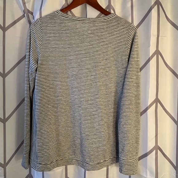 LOFT Monochrome Striped Long Sleeve Top - Picture 5 of 5